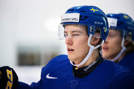 Robert Hägg på Sveriges träning