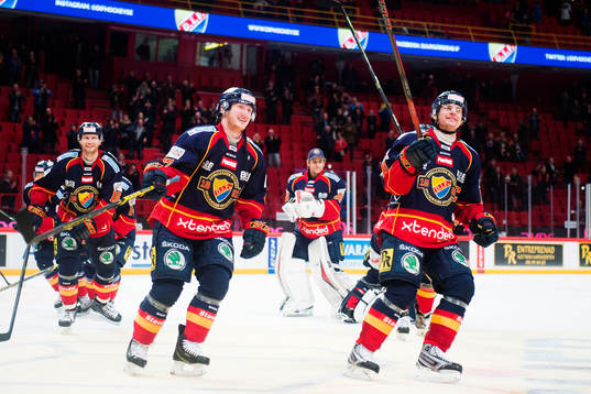 Djurgårdens Michael Holmqvist, Henrik Eriksson och Joakim