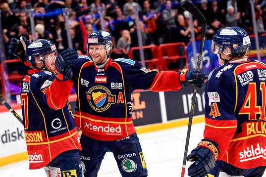 Djurgårdens Henrik Eriksson och Michael Holmqvist och