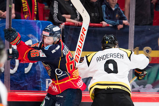 Djurgårdens Marcus Sörensen och Brynäs Niclas Andersén