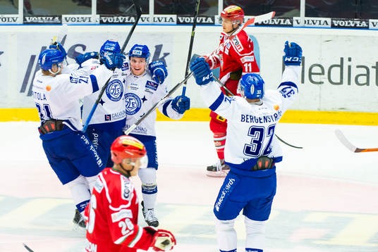 Leksands Tomi Sallinen gör 2-3 till Leksand jublar med