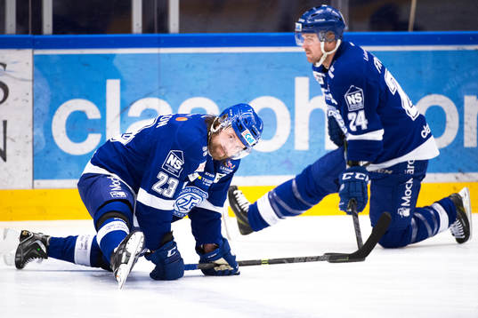 Leksands Daniel Josefsson och Jonas Frögren före