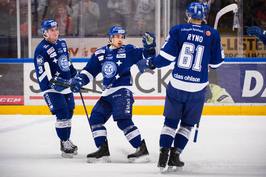 Leksands Linus Hultström, Robin Gartner och Johan Ryno