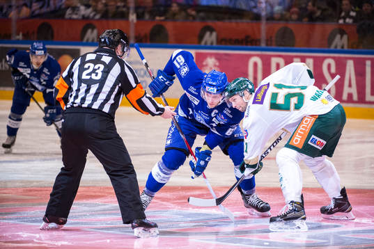 Leksands Johan Ryno och Färjestads Rickard Wallin