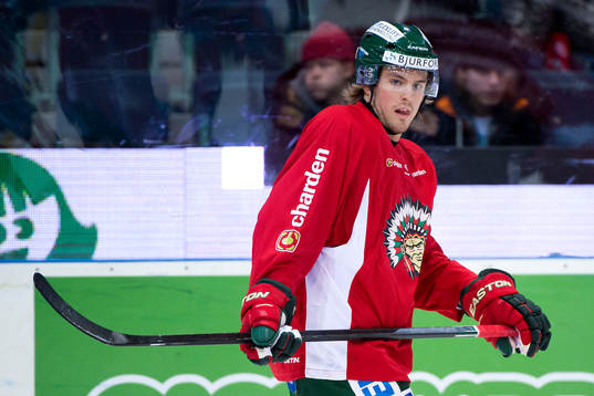 Frölundas Sebastian Stålberg innan ishockeymatchen i SHL