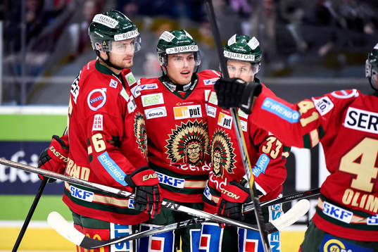 Frölundas Mikael Wikstrand, Andreas Johnson och Elias