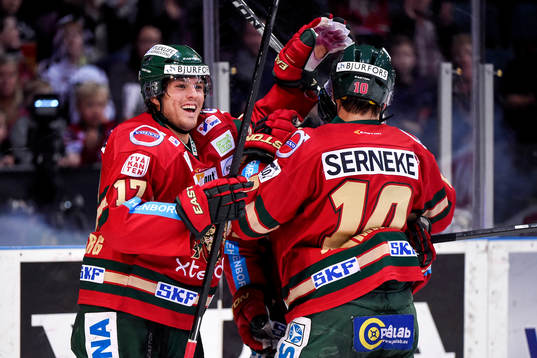 Frölundas Sebastian Stålberg jublar