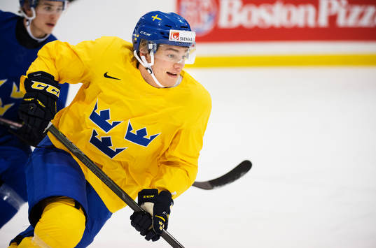 Leon Bristedt på Sveriges träning