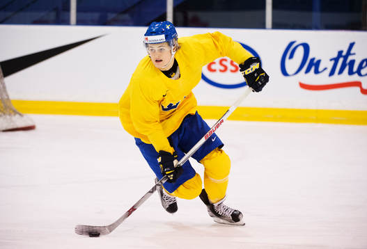 William Nylander på Sveriges träning