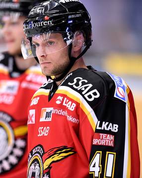 Luleås Chad Billins på uppvärmningen