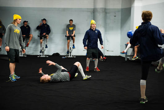 Anton Karlsson, Anton Blidh, Sebastian Aho och Adrian Kempe