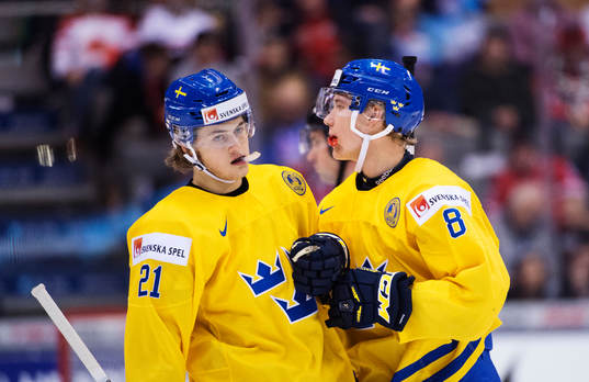 Sveriges William Nylander och Gustav Forsling