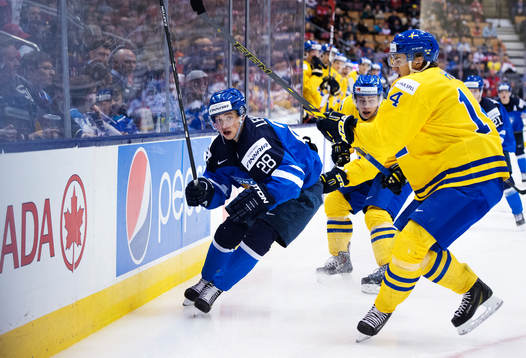 Finlands Artturi Lehkonen och Sveriges Robert Hägg i
