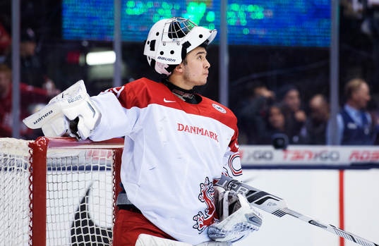 Danmarks målvakt Georg Sörensen i kvartsfinalen