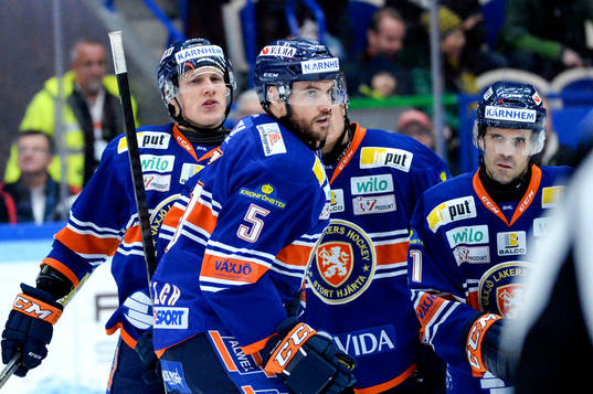 Växjös Noah Welch jublar