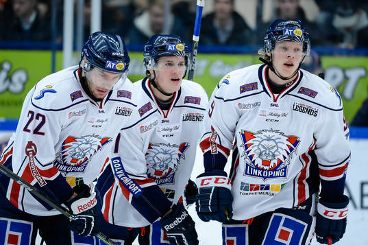 Linköpings Mattias Sjögren , Henrik Törnqvist, Anton