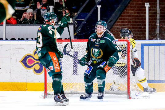Färjestads Martin Röymark jublar