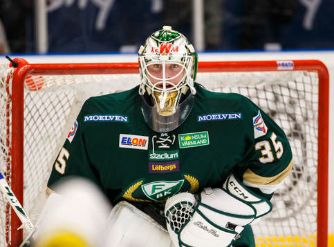 Färjestads målvakt Fredrik Pettersson Wentzel