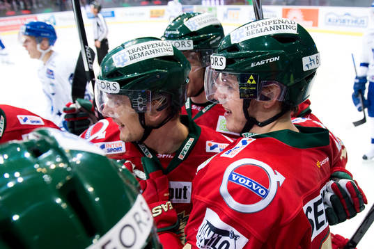 Frölundas Mattias Janmark firar