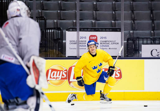 William Nylander på Sveriges träning