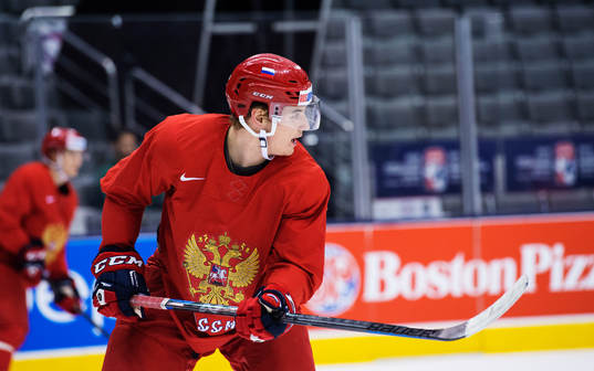 Ivan Barbashyov på Rysslands träning