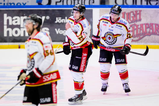 Luleås Jonathan Sigalet, Daniel Zaar och Cam Abbott deppar