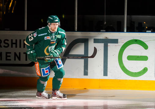 Färjestads  Martin Röymark vid line up