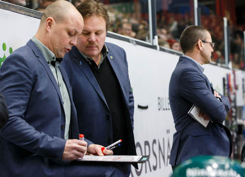 Färjestads assisterande tränare Clas Eriksson och