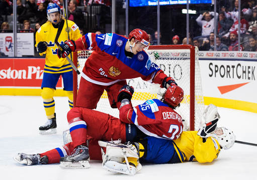 Rysslands Vyacheslav Leshenko och Alexander Dergachyov som