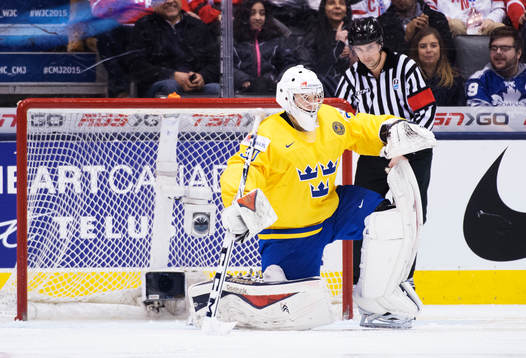 Sveriges målvakt Linus Söderström deppar