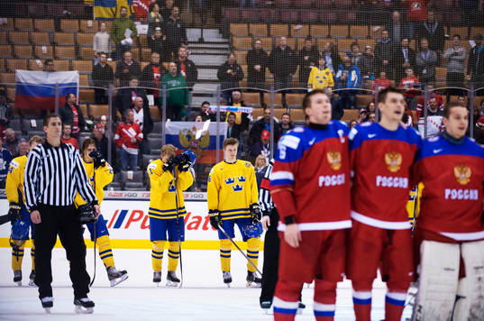 Sveriges Anton Karlsson, Anton Blidh och Christoffer Ehn
