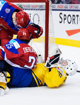 Rysslands Vyacheslav Leshenko och Alexander Dergachyov som