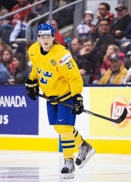 Sveriges Anton Karlsson i semifinalen mellan Sverige och