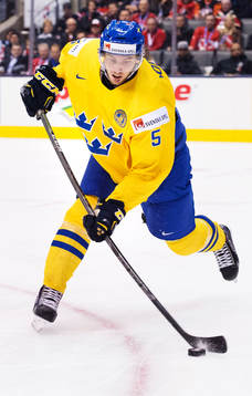 Sveriges Robin Norell i semifinalen mellan Sverige och