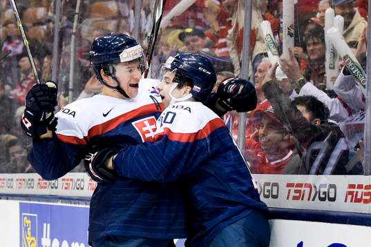 Slovakiens Patrik Koys, Martin Reway och Mislav Rosandic