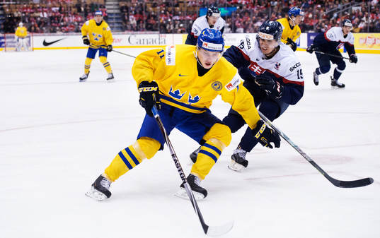 Sveriges Anton Blidh och Slovakiens Matus Sukel