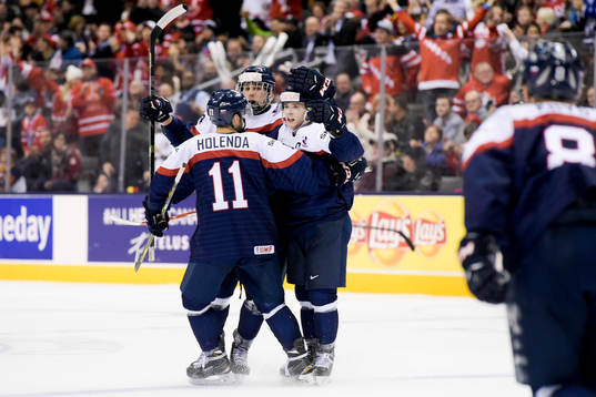 Slovakiens spelare jublar