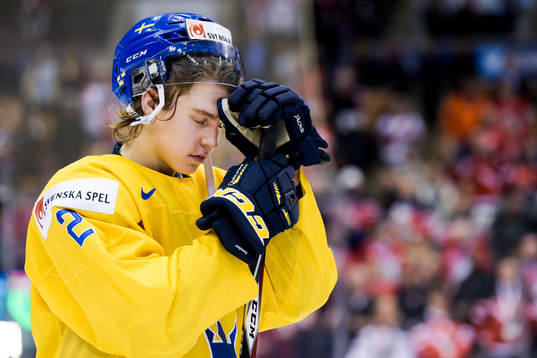 Sveriges Sebastian Aho deppar