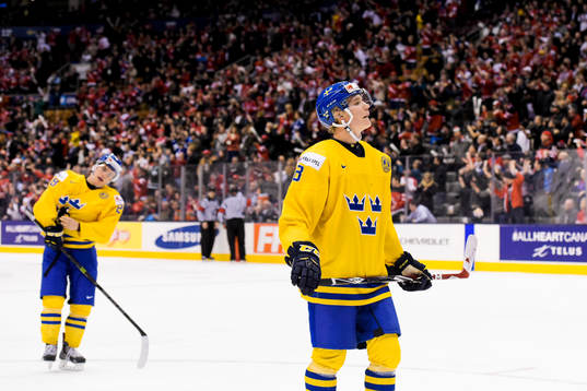 Sveriges Leon Bristedt och Gustav Forsling deppar