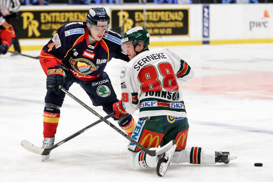 Djurgårdens Marcus Högström och Frölundas Andreas