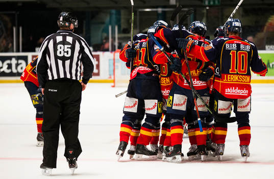 Djurgårdens spelare jublar
