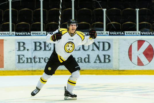 Brynäs Anton Rödin jublar