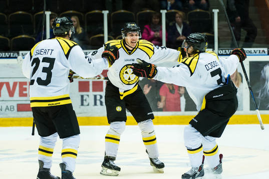 Brynäs Anton Rödin jublar