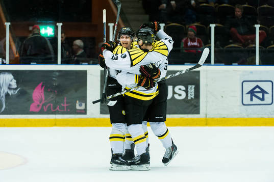Brynäs Anton Rödin jublar