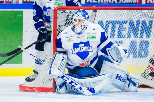 Karlskogas målvakt Joel Gistedt