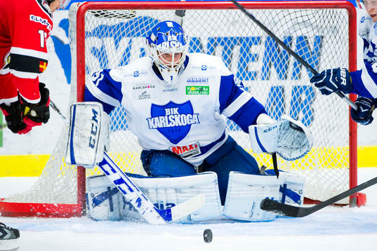 Karlskogas målvakt Joel Gistedt