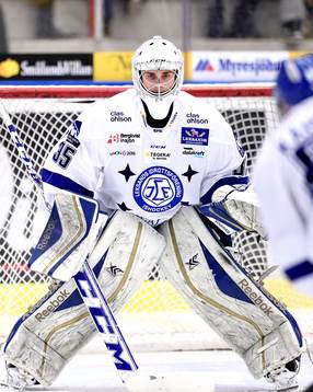 Leksands Vikor Scherrieble på uppvärmningen