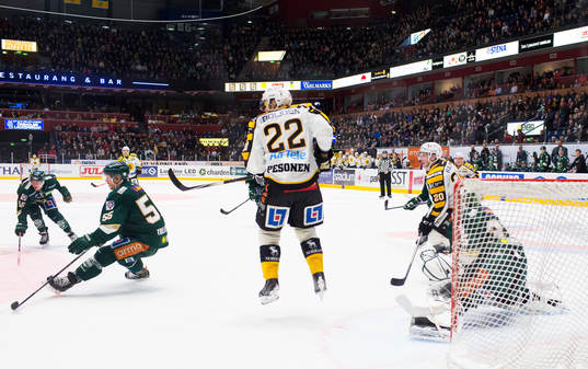Färjestads Joakim Nygård och Ole-Kristian Tollefsen