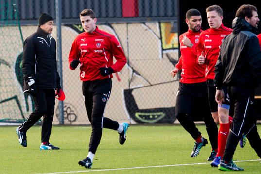 Helsingborgs tränare Henrik Larsson (tv)