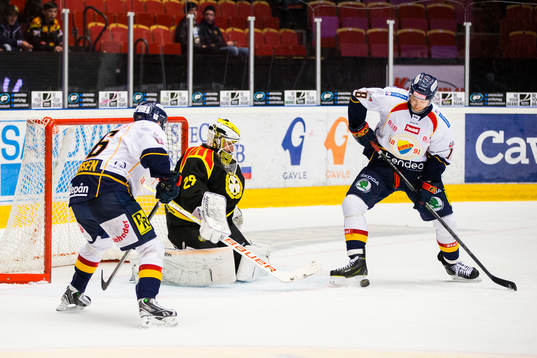 Brynäs målvakt Bernhard Starkbaum (m) mot Djurgårdens
